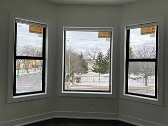 Living room with view of Trumbull