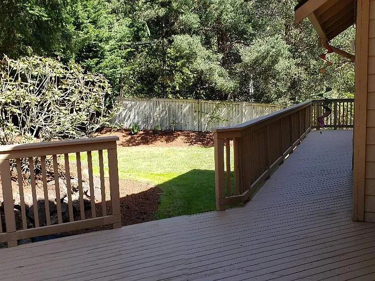 Right side of backyard
