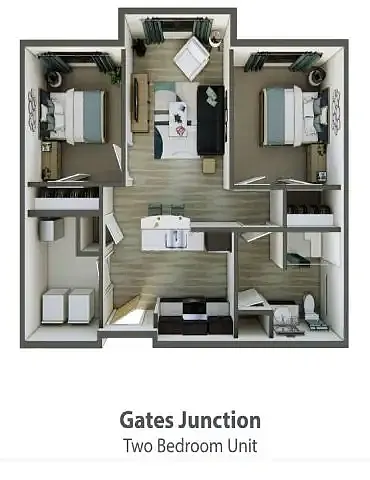 Floor plan Two Bedroom