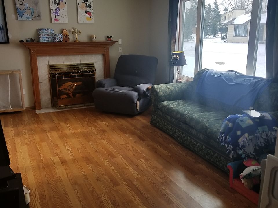living room with gas fireplace