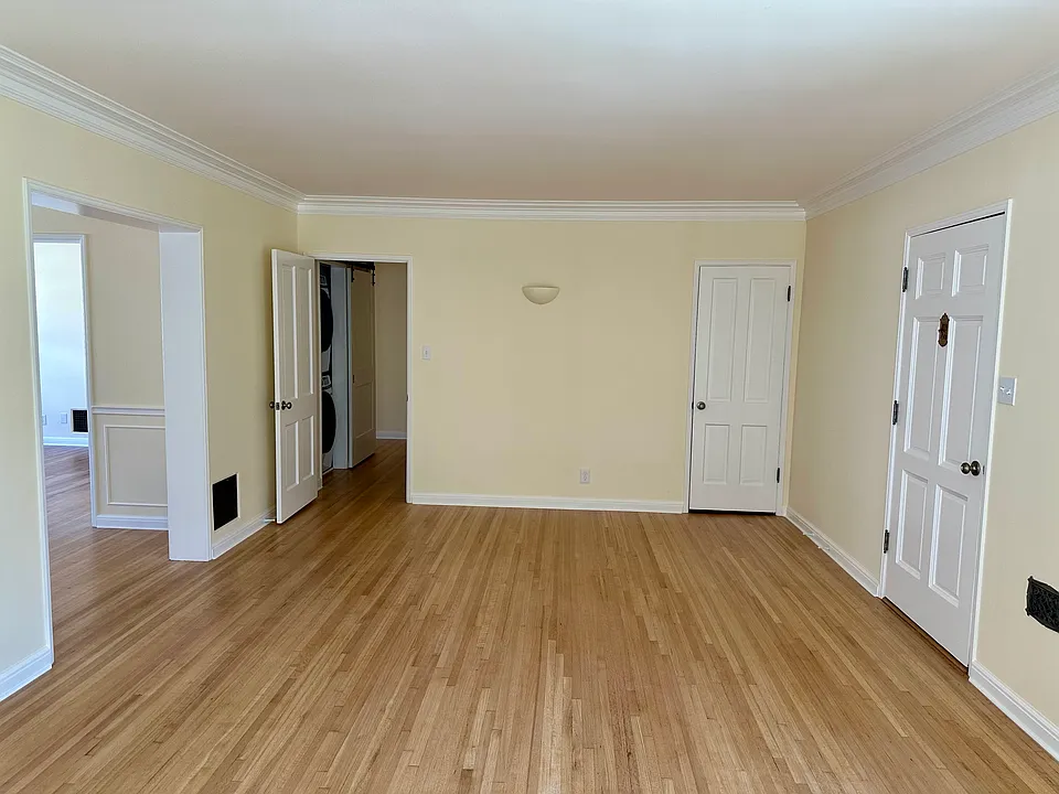 Very spacious entry and living area, large closet space