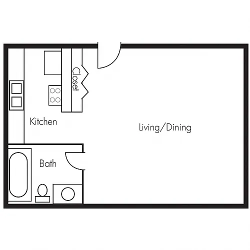 Floor plan Studio