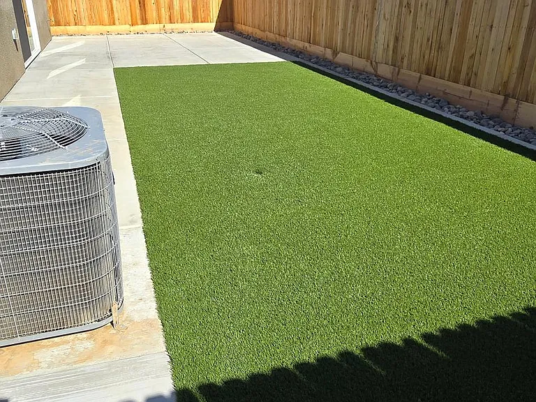 Low-maintenance backyard