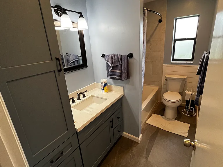 Hallway bathroom