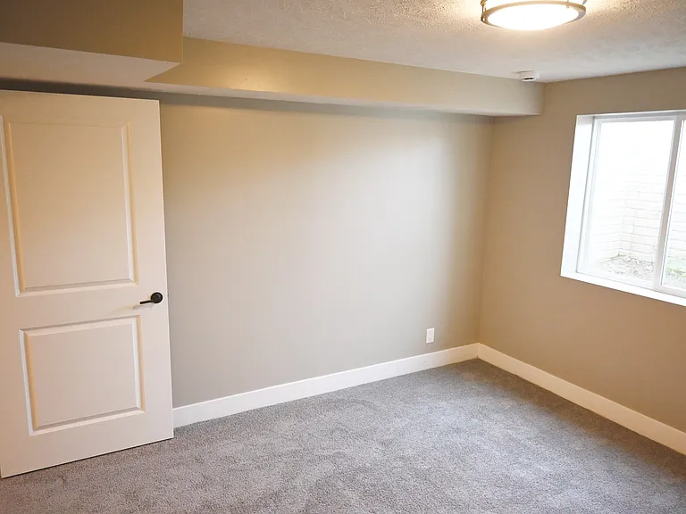 Basement bedroom.