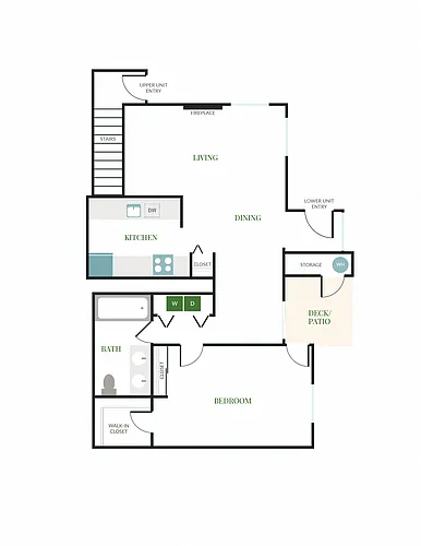 Floor plan 1 X 1