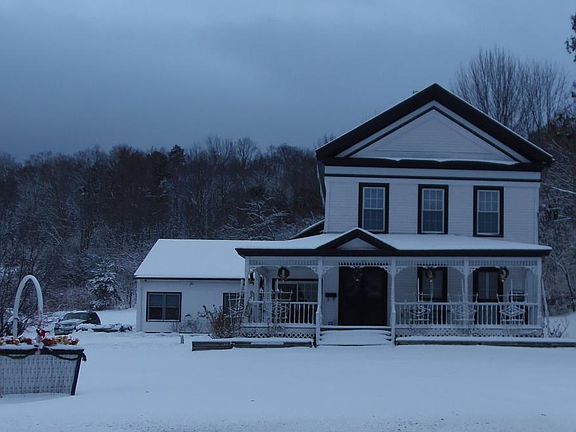 View of front apartment entrance in Winter.