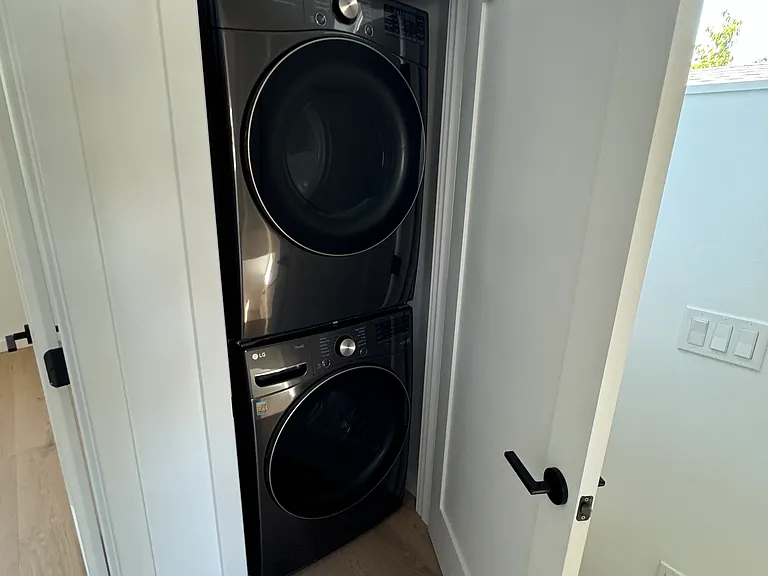 Full washer/dryer upstairs