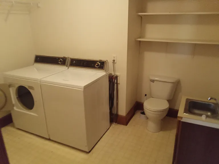 half bath with washer/dryer