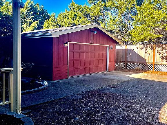 Garage front view