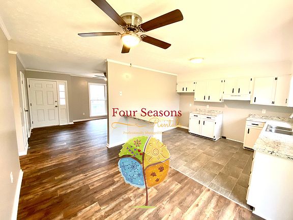 Spacious kitchen with amble cabinet space