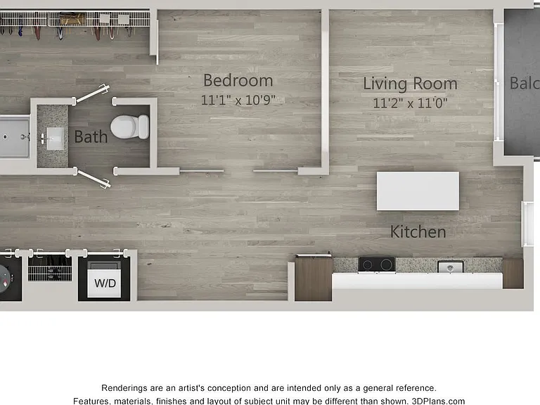 Novel NoDa - A2 - 1 Beds - 1 Baths - 727 Sq. ft.