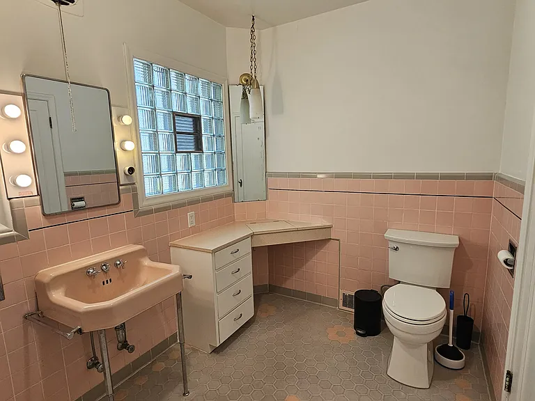 Main bathroom- all original charm