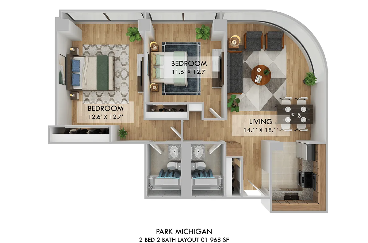 Floor plan 2bd 2ba 01