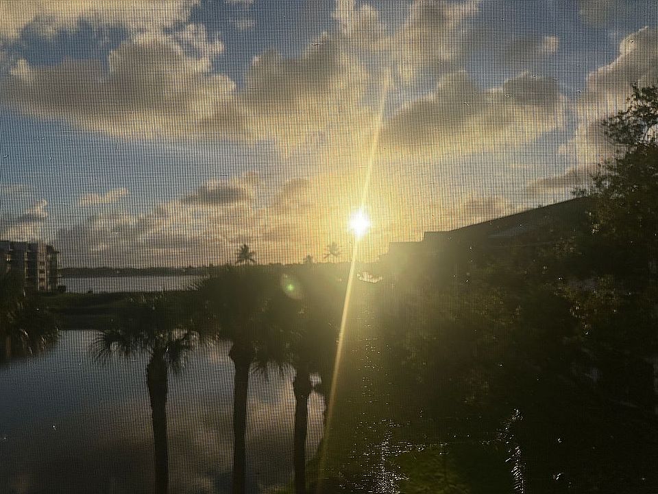 just after sunrise