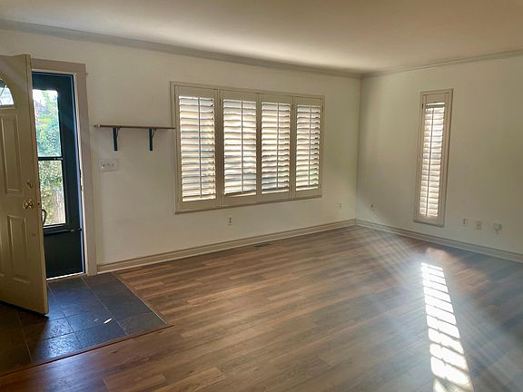 Front door leading to living room