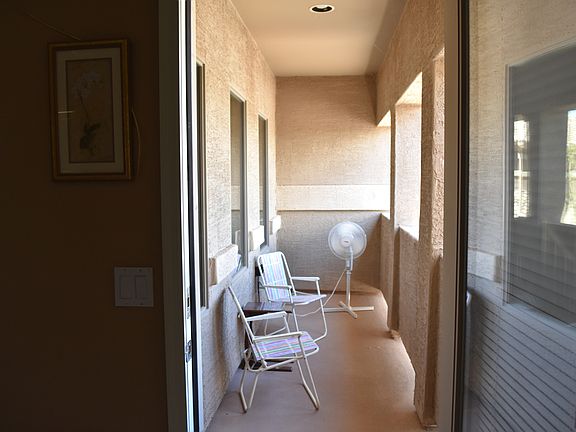 Balcony overlooking front