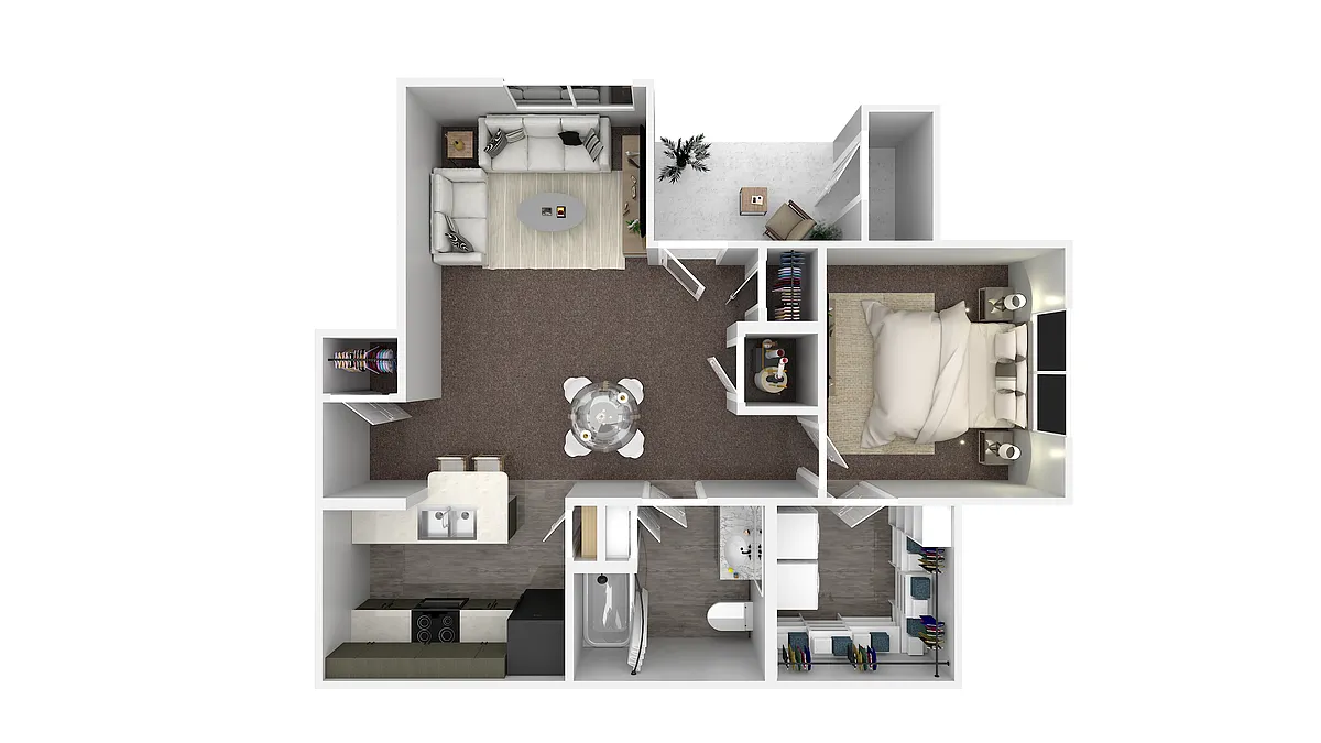 Floor plan One Bedroom