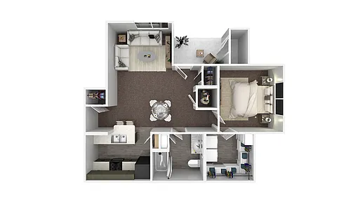 Floor plan 1 X 1 B