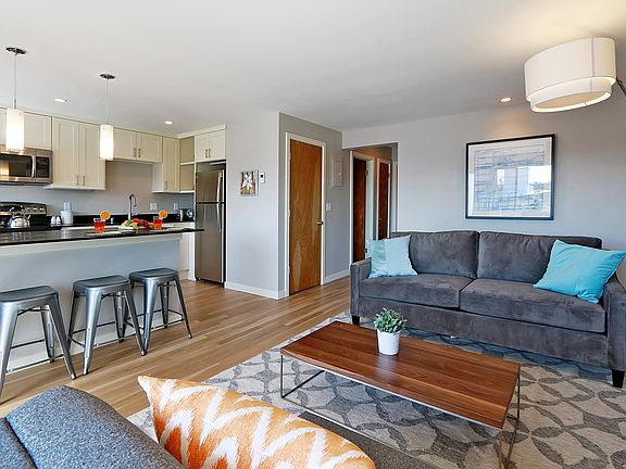 Living Area and Kitchen