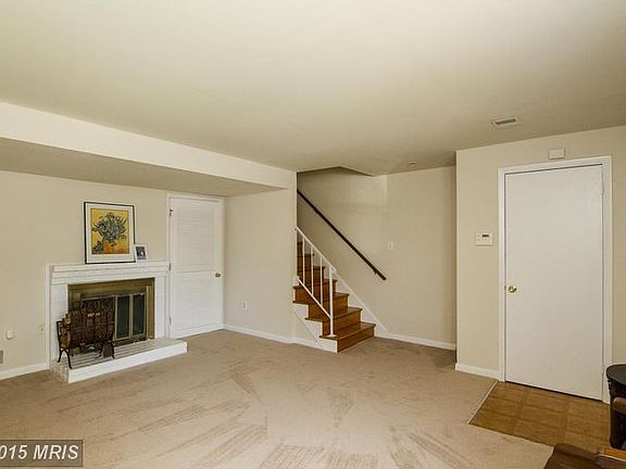 Basement  living room with new carpeting