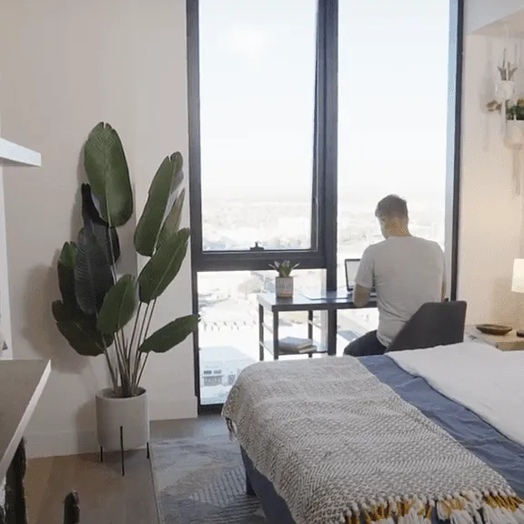 In room desk space