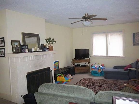 Fireplace in living room