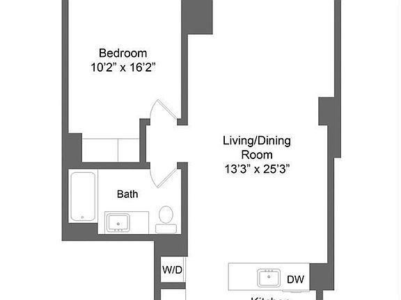 2nd image of 540 W 49th St APT 304N