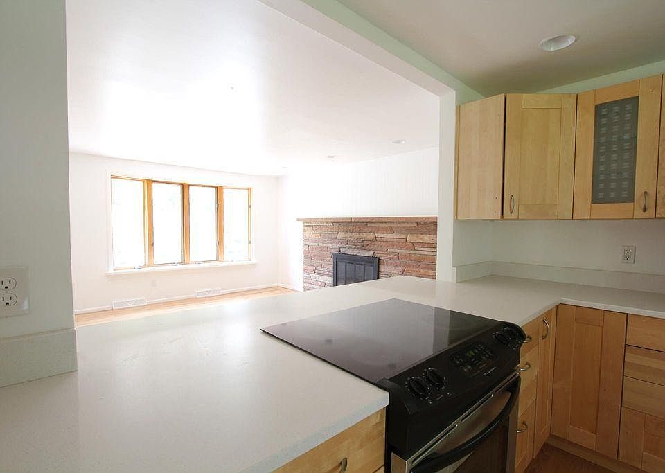 Remodeled, light-filled kitchen and family room