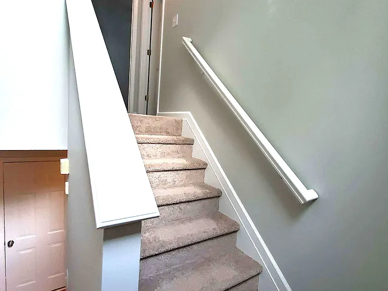 Stairway landing.