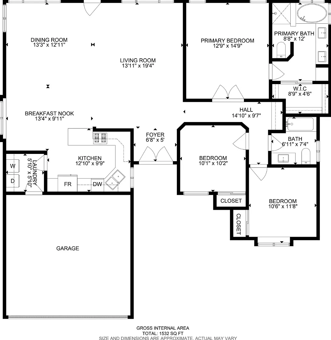3 bed, 1532 sqft, $2,050 — Photo 1
