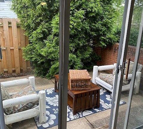 Private fenced in patio