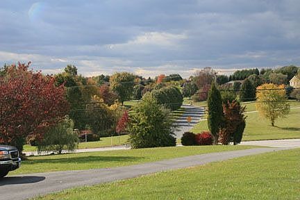 View from front of house