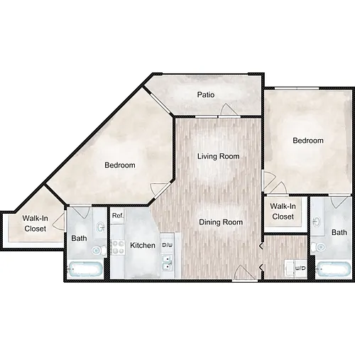 Floor plan B3C