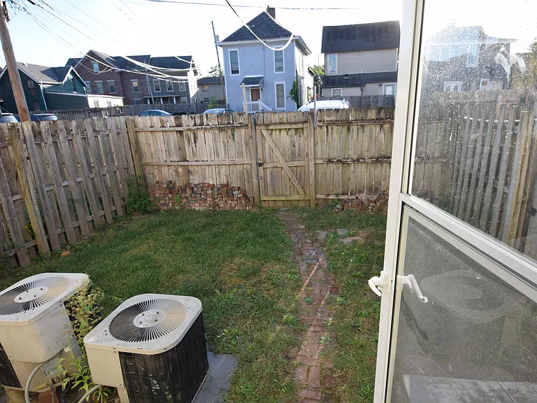 Private backyard