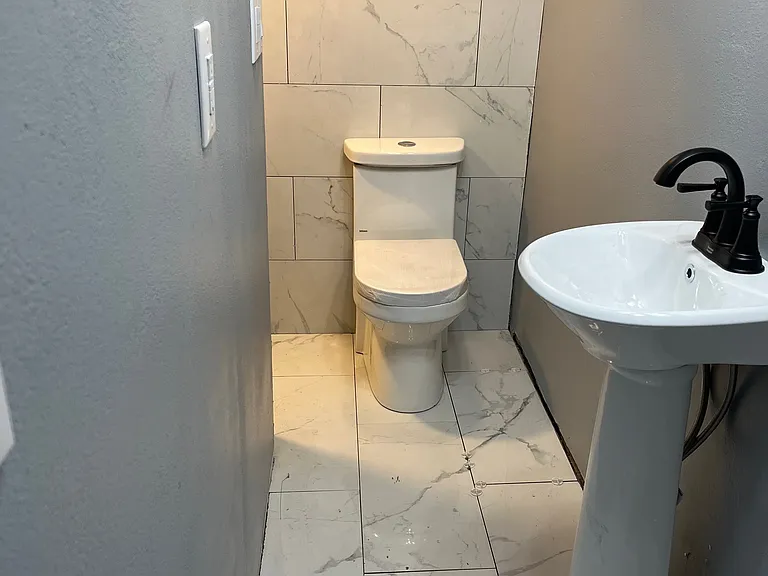 This old Victorian gets a New full bath with shower (to the left corner)