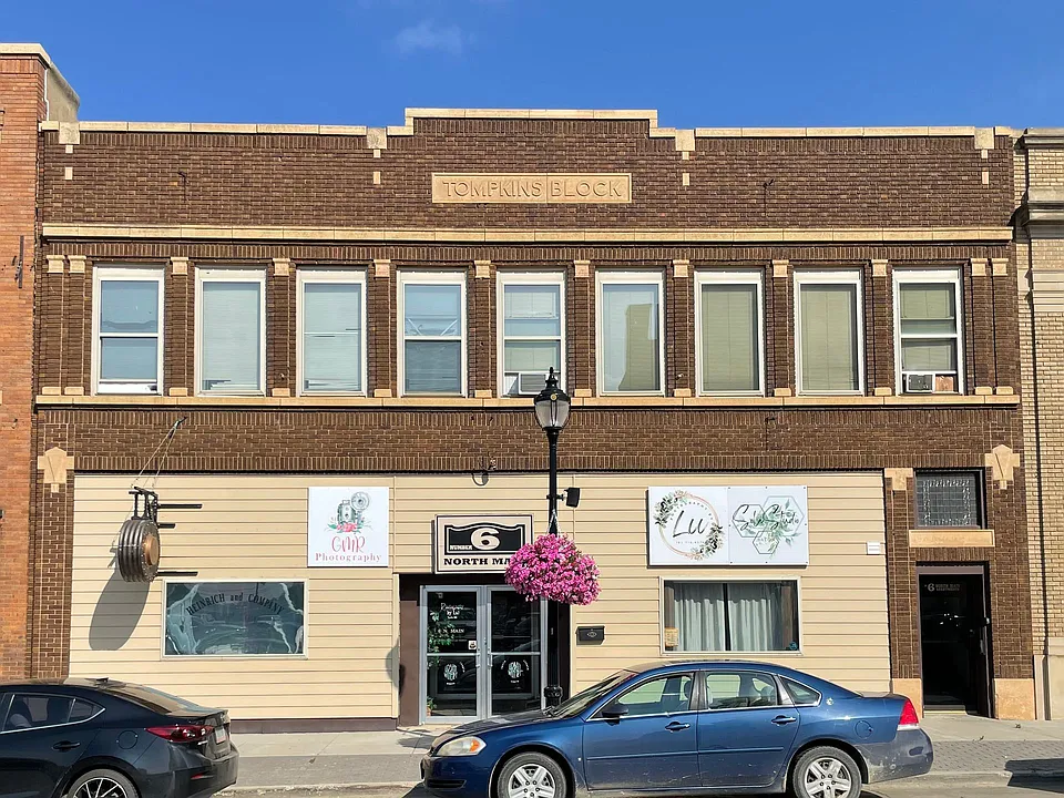 6 North Main Street - Downtown apartments on second floor above commercial spaces.