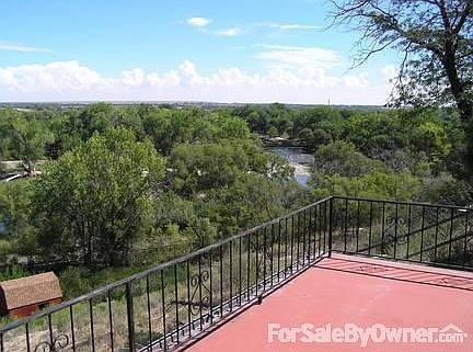 View down river from deck