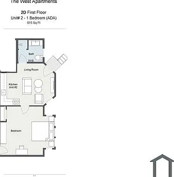 1 bed, 615 sqft, $1,599 — Photo 4