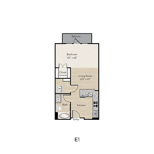 Floor plan E1