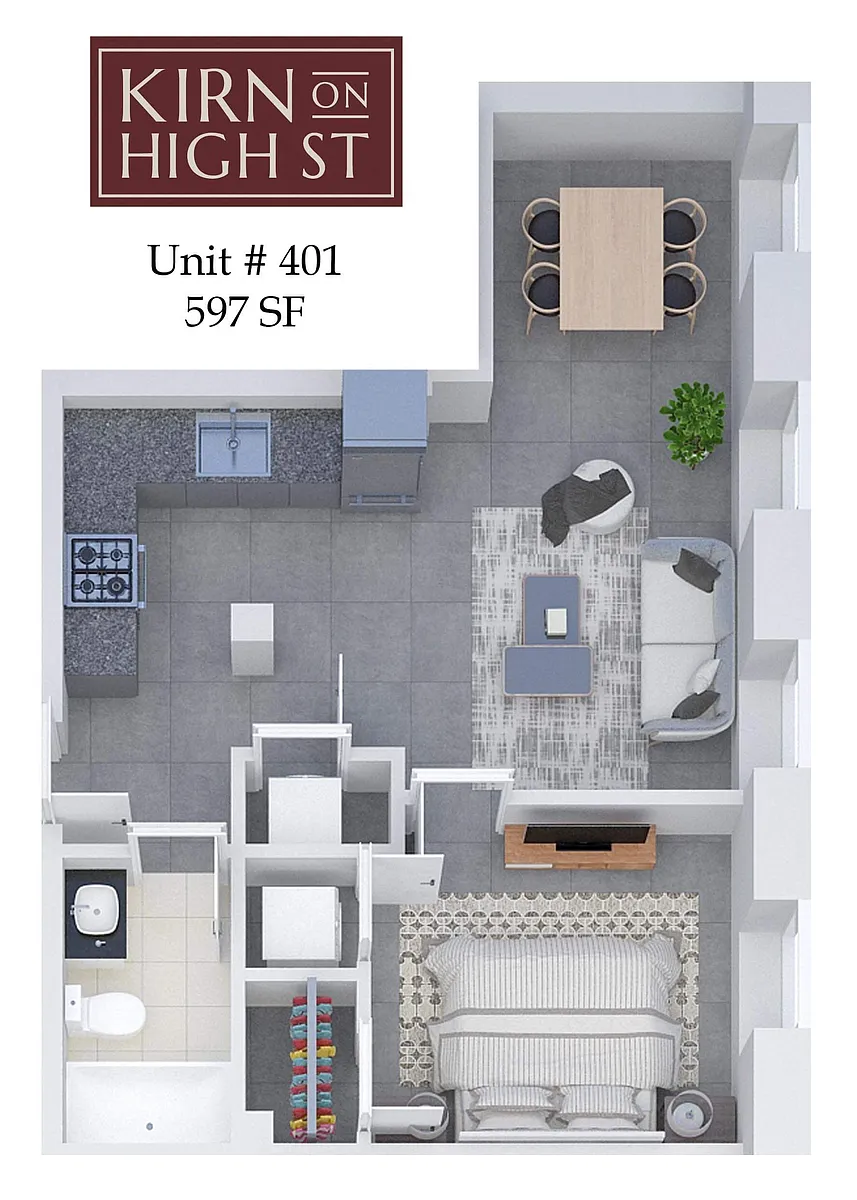 Floor plan Kirn on High Street 401