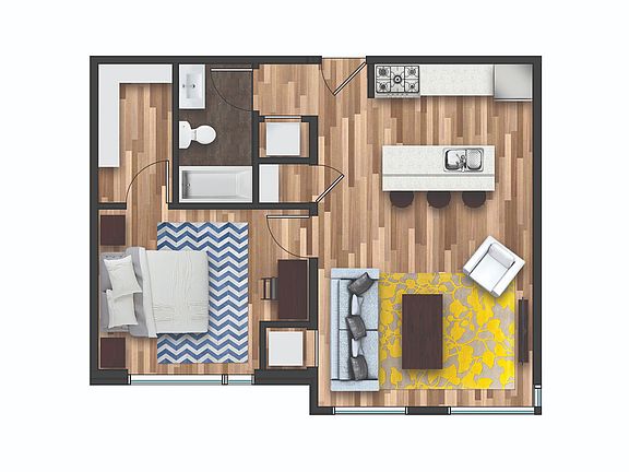 2015.10.06 Braverman Building - Typical 1 Bed 1 Bath