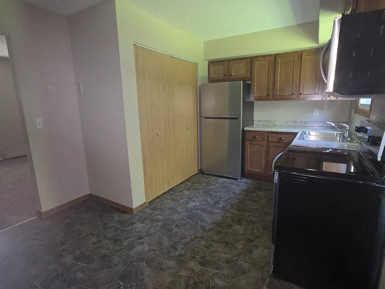 Kitchen- the closet is where the washer and dryer hook-up is located