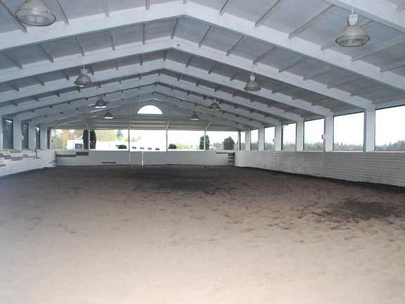 Covered Arena approximate 60 x 120.