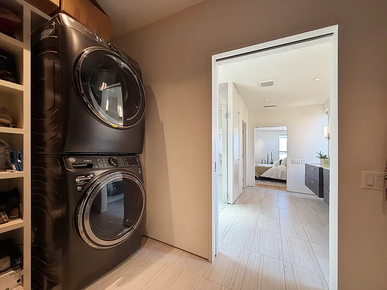 New full-size washer and dryer included.