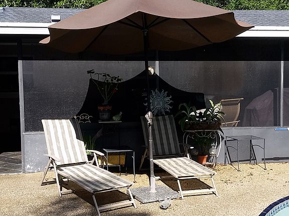 Pool Deck Includes all furniture and some plants