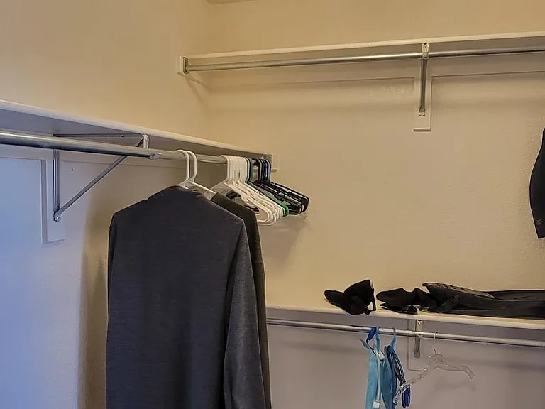Messy master closet