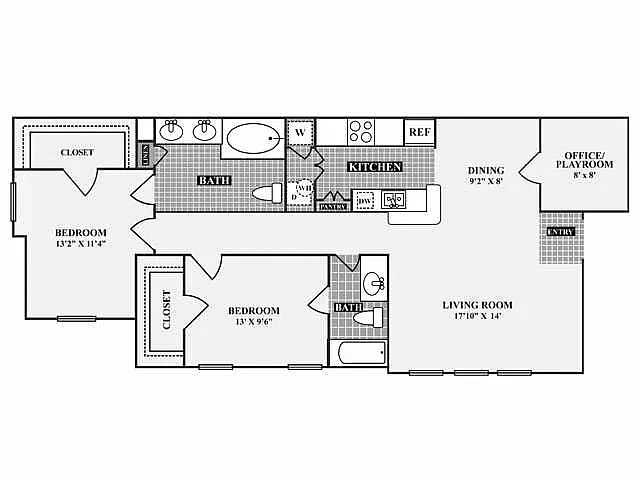 Floor plan B3