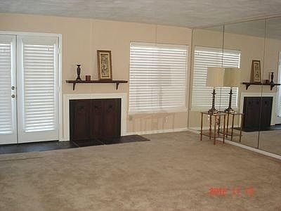 Living room and fireplace