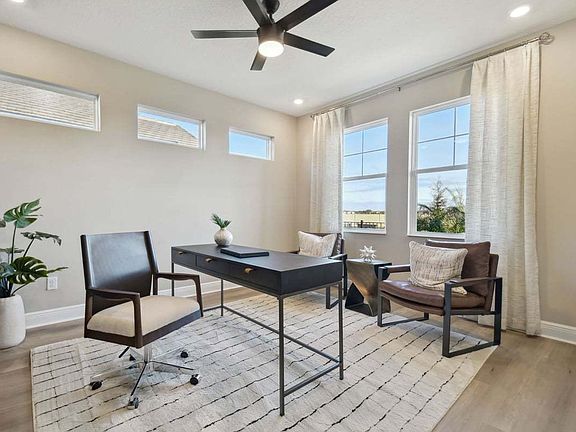 Sebastian new construction home plan first floor flex space as study option by William Ryan Homes Ta